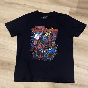 Men’s XL Spider-Man across the spider verse Black Graphic T-Shirt